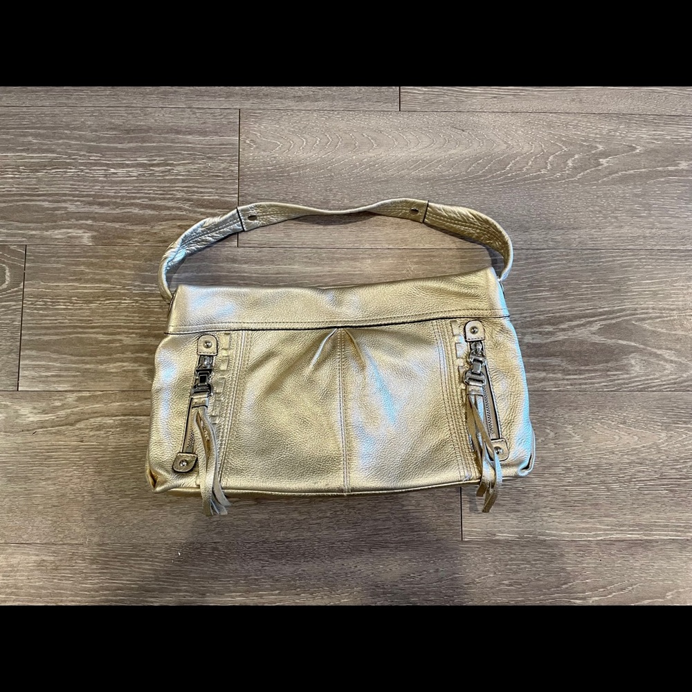 B. Makowsky Gold Shoulder Bag